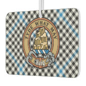 Clan Haig Crest over Check Tartan Luchtverfrisser (Links)