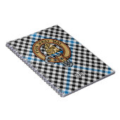 Clan Haig Crest over Check Tartan Notitieboek (Rechterzijde)
