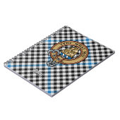 Clan Haig Crest over Check Tartan Notitieboek (Linkerzijde)