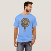 Clan Haig Crest over Check Tartan T-shirt (Voorkant volledig)