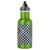 Clan Haig Crest over Check Tartan Waterfles (Rechts)