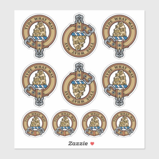 Clan Haig Crest Sticker Set (Vel)