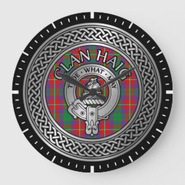 Clan Haig Crest & Tartan Knot Grote Klok