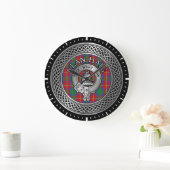 Clan Haig Crest & Tartan Knot Grote Klok (Huis)