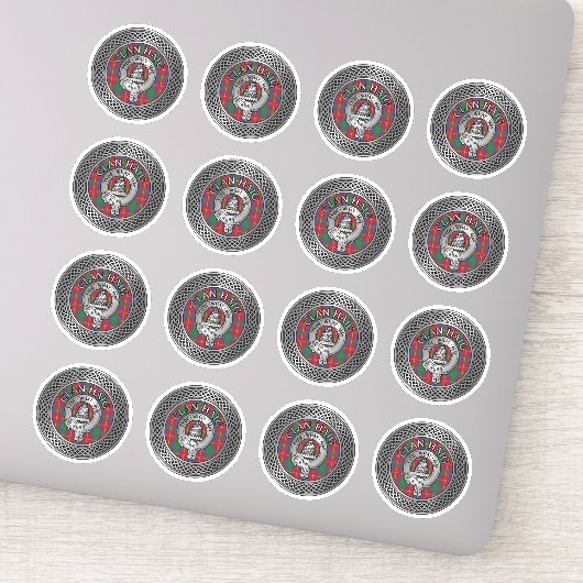 Clan Haig Crest & Tartan Knot Sticker (Detail)