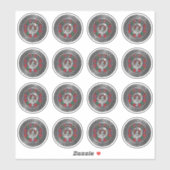 Clan Haig Crest & Tartan Knot Sticker (Vel)