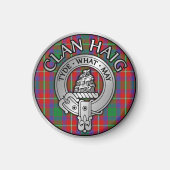 Clan Haig Crest & Tartan Magneet (Voorkant)