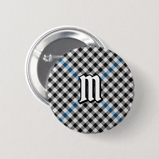 Clan Haig geruite tartan Ronde Button 5,7 Cm (Voorkant /achterkant)