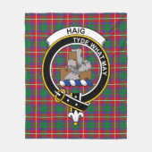 Clan Haig Tartan Pset Fleece Deken (Voorkant)