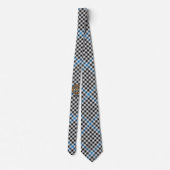 Clan Haig-wapen over geruite tartan Stropdas (Achterkant)