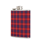 Clan Hamilton Bright Red en Royal Blue Tartan Heupfles (Links)