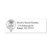 Clan Hamilton Crest & Address Self-Inking Stamp Zelfinktende Stempel (Design)
