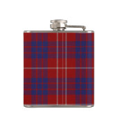 Clan Hamilton Crest en Tartan Flag Heupfles (Achterkant)