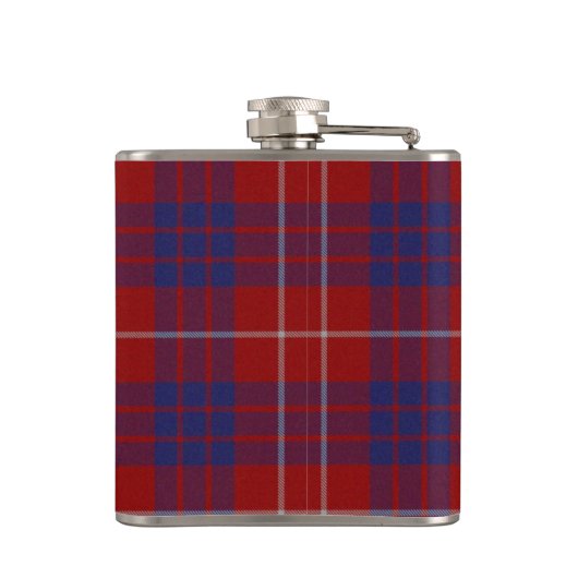 Clan Hamilton Crest en Tartan Flag Heupfles (Achterkant)