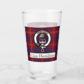 Clan Hamilton Crest en Tartan Glas (Achterkant)