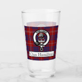 Clan Hamilton Crest en Tartan Glas (Voorkant)