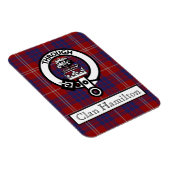 Clan Hamilton Crest en Tartan II Magneet (Rechterzijde)