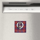 Clan Hamilton Crest en Tartan Magnet (Insitu (Vaatwasser))
