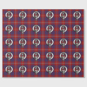 Clan Hamilton Crest en Tartan Wrapping Paper Cadeaupapier (Vlak)