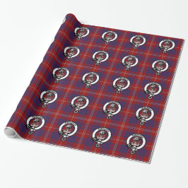 Clan Hamilton Crest en Tartan Wrapping Paper Cadeaupapier