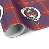 Clan Hamilton Crest en Tartan Wrapping Paper Cadeaupapier (Rol Hoek)