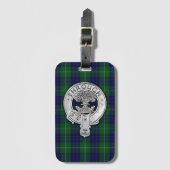 Clan Hamilton Crest & Hunting Tartan Bagagelabel (Voorkant (verticaal))