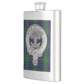Clan Hamilton Crest & Hunting Tartan Flacon (Links)