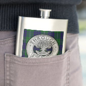Clan Hamilton Crest & Hunting Tartan Flacon (Voorbeeld)