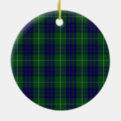 Clan Hamilton Crest & Hunting Tartan Keramisch Ornament (Achterkant)