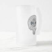 Clan Hamilton Crest & Jacht-Tartan Matglas Bierpul (Voorkant rechts)