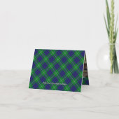 Clan Hamilton Crest over Hunting Tartan (Achterkant)