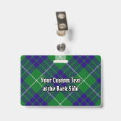 Clan Hamilton Crest over Hunting Tartan Badge (Achterkant met clip)