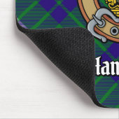 Clan Hamilton Crest over Hunting Tartan Muismat (Hoek)