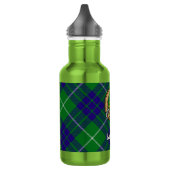 Clan Hamilton Crest over Hunting Tartan Waterfles (Links)