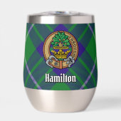 Clan Hamilton Crest over jagen Tartan (Voorkant)