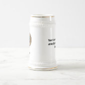 Clan Hamilton Crest over jagen Tartan Beer Stein Bierpul (Center)