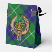 Clan Hamilton Crest over jagen Tartan Favor Box Bedankdoosjes (Achterkant)
