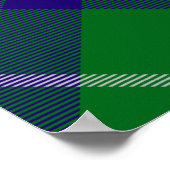 Clan Hamilton Crest over jagen Tartan Poster (Hoek)