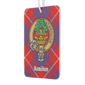 Clan Hamilton Crest over Red Tartan Air Freshener Luchtverfrisser (Links)