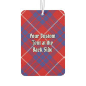 Clan Hamilton Crest over Red Tartan Air Freshener Luchtverfrisser (Achterkant)