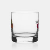 Clan Hamilton Crest over Red Tartan Whisky Glas (Links)