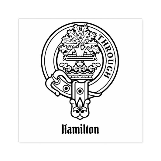 Clan Hamilton Crest Rubber Stamp Rubberstempel (Afrduk)