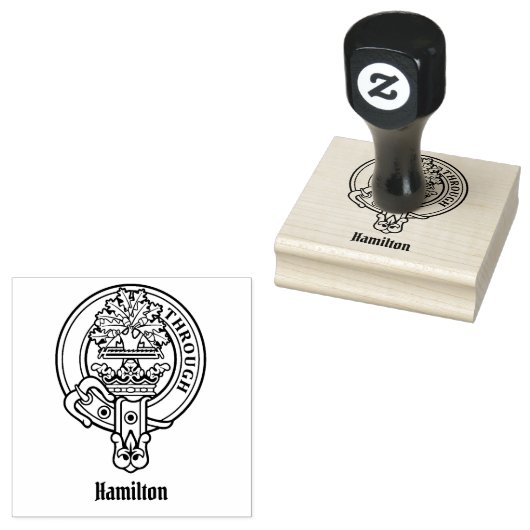 Clan Hamilton Crest Rubber Stamp Rubberstempel (Gestempeld)