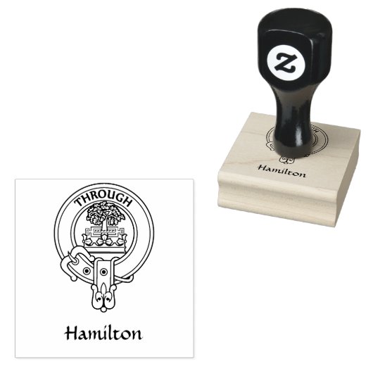 Clan Hamilton Crest Rubber Stamp Rubberstempel (Gestempeld)