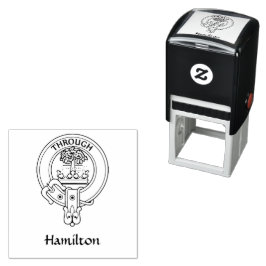 Clan Hamilton Crest Rubber Stamp Zelfinktende Stempel