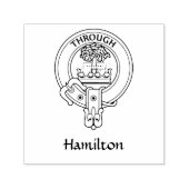 Clan Hamilton Crest Rubber Stamp Zelfinktende Stempel (Design)
