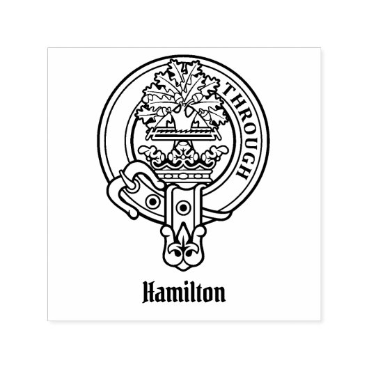 Clan Hamilton Crest Self-Inking Stamp Zelfinktende Stempel (Design)