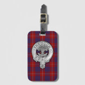 Clan Hamilton Crest & Tartan Bagagelabel (Voorkant (verticaal))