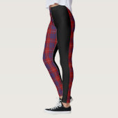 Clan Hamilton Crest & Tartan / Black Leggings (Links)