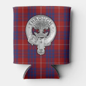 Clan Hamilton Crest & Tartan Blikjeskoeler (Voorkant)